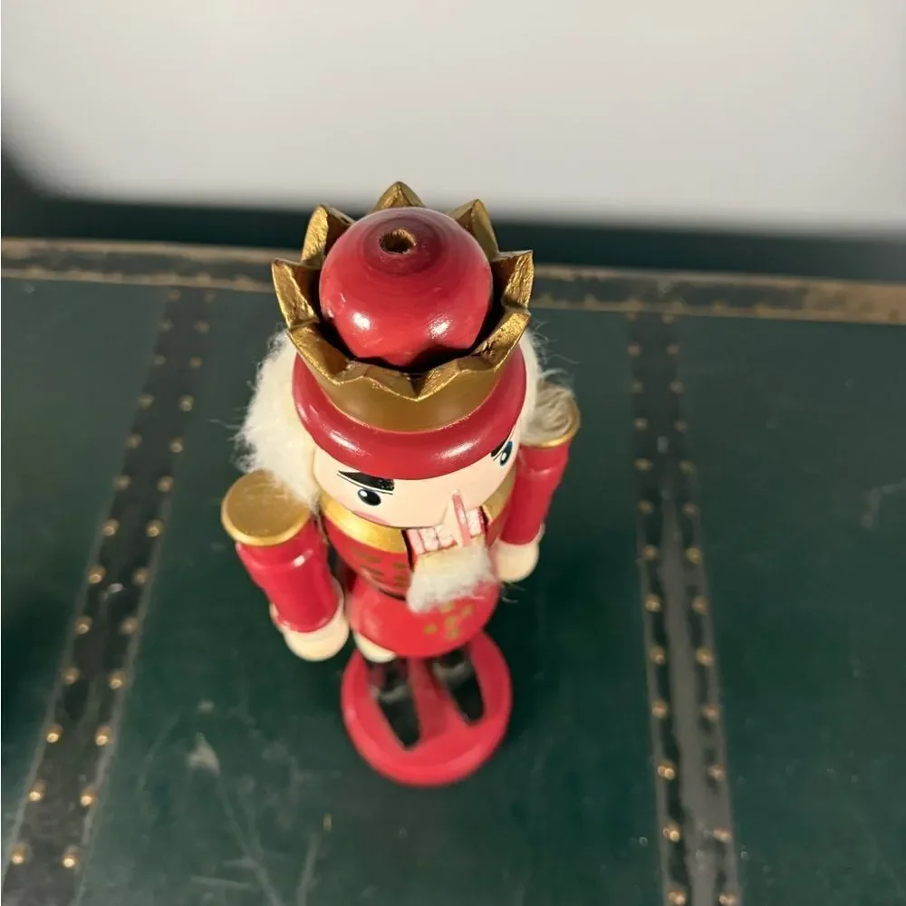 Traditional Wooden Nutcracker King Figurine Festive Holiday Decor 14 Inches